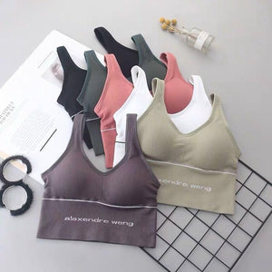 Seamless large size chest wrapping suspender plus size back tank top underwear bra gathering back fat mm sports tank top